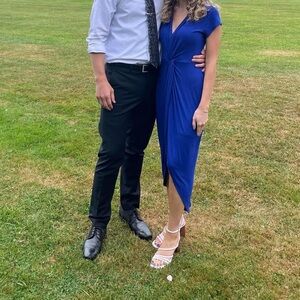 Royal Blue High-Low Dress